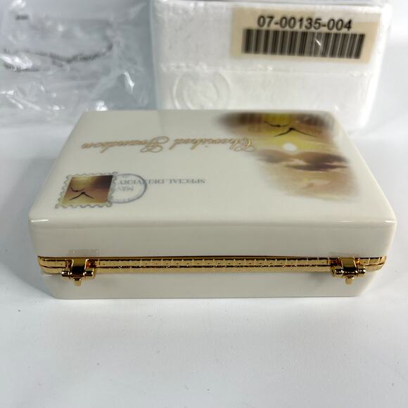 2006 Ardleigh Elliott Cherished Grandson Porcelain Music Box A1078 Mint Limited - Picture 7 of 10